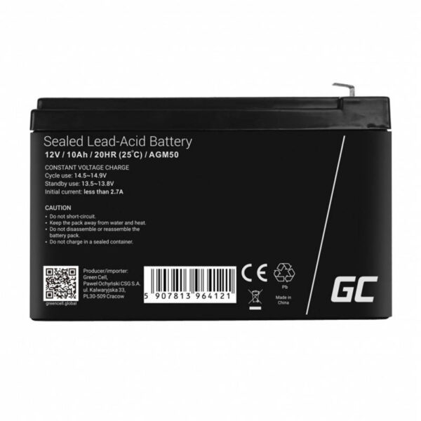 Green Cell AGM50 UPS battery VRLA AGM 12 V 10 Ah - Image 2