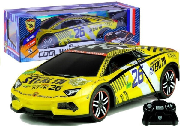Remote controlled Sports Car R/C Remote Yellow - Image 7