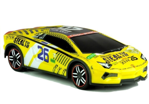 Remote controlled Sports Car R/C Remote Yellow - Image 2