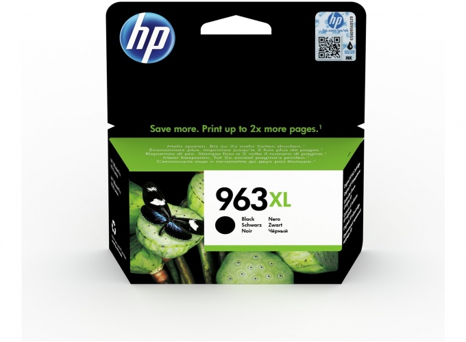Inkoustová náplň HP 963XL černá (black, 2000p) pro HP OfficeJet Pro 9010, 9013, HP OfficeJet Pro 9020
