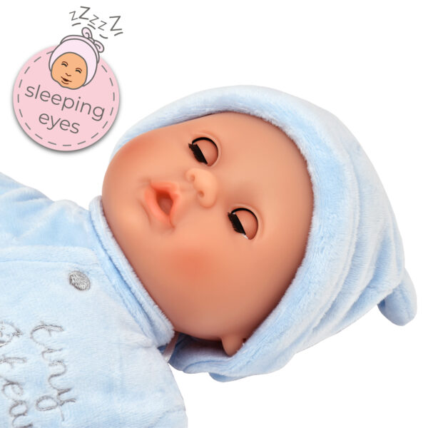 TINY TEARS soft baby doll, with blue clothes, 11013 - Image 5