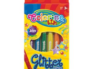 COLORINO CREATIVE Glitter markers 6 colours, 65641PTR