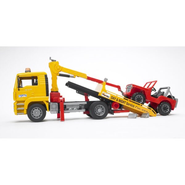BRUDER tow truck with cross country vehicle, 02750 - Image 5