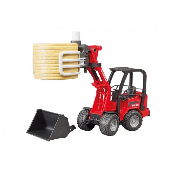 BRUDER Schaffer Loader 2630 with Roll Grab, + 1 Roll, 02192