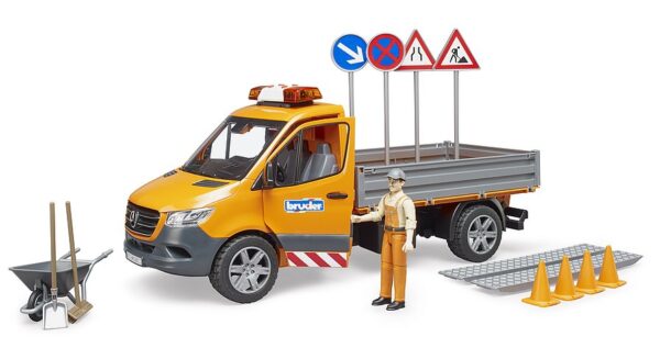 BRUDER MB Sprinter municipal vehicle including light and sound module, driver and accessories, 02677 - Image 2