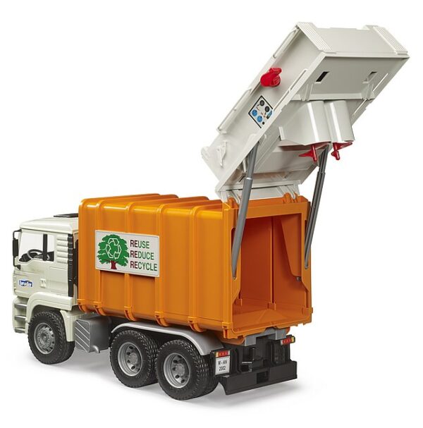 BRUDER 1:16 MAN TGA rear loading garbage truck, 02772 - Image 4