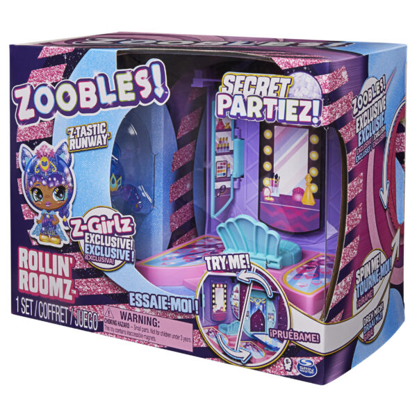 ZOOBLES playset, 2 serie Secret Partiez Rollin' Runway, 6064356 - Image 6