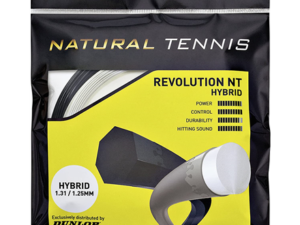 Tennis string Dunlop NT HYBRID YELLOW 1.35/1.30mm set, 12m, black/ yellow