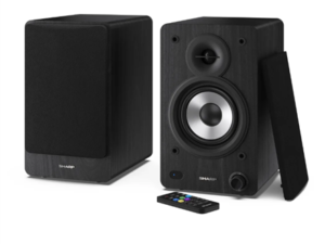 Sharp CP-SS30 Bookshelf Speakers, Black | Sharp | Speakers | CP-SS30(BK) Bookshelf | 60 W | Bluetooth | Black | Wireless connection