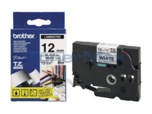 Brother laminated tape TZe-231 - Black on White