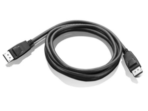 Lenovo - DisplayPort-kabel - DisplayPort (hane) till DisplayPort (hane) - 1.8 m - f�r ThinkCentre M75t Gen 2, M80s Gen 3, M90a Gen 3, M90q Gen 2, M90t Gen 3, ThinkCentre neo 70