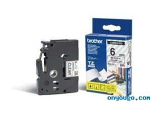 Brother | TZe-111 Laminated Tape | Black on Clear | TZ | 8 m | 6 cm