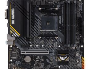 Asus | TUF GAMING A520M-PLUS II | Processor family AMD | Processor socket AM4 | DDR4 DIMM | Memory slots 4 | Supported hard disk drive interfaces 	SATA, M.2 | Number of SATA connectors 4 | Chipset  AMD A520 | Micro ATX