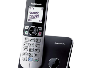 Telefon DECT metalic, KX-TG6811FXM, Panasonic, "KX-TG6811FXM" (timbru verde 0.8 lei)