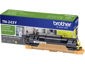 Brother TN243Y - ?lut� - origin�ln� - kazeta s barvivem - pro Brother DCP-L3510, L3517, L3550, HL-L3210, L3230, L3270, MFC-L3710, L3730, L3750, L3770