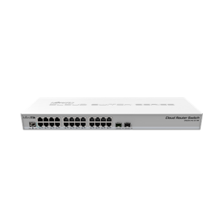 Server - Other Accessories Mikrotik Cloud Router Switch CRS326-24G-2S+RM Managed L3, Rackmountable, 1 Gbps (RJ-45) ports quantity 24, SFP+ ports quantity 2, RouterOS (Level 5)