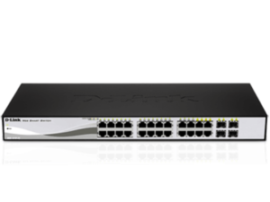Server - Other Accessories D-link DGS-1210-20, Gigabit Smart Switch with 16 10/100/1000Base-T ports and 4 Gigabit MiniGBIC (SFP) ports, 802.3x Flow Control, 802.3ad Link Aggregation, 802.1Q VLAN, 802.1p Priority Queues, Port mirroring,, Jumbo Frame support, 802.1D STP, ACL, LLDP, Cable Diagnostics, Auto Surveillance VLAN, Auto Voice VLAN,
