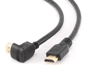 Kabel HDMI-HDMI v2.0 3D TV High Speed Ethernet 1.8M kątowy 90'' (pozłacane końcówki)