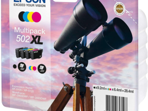 Epson 502XL Multipack - 4-pack - XL - svart, gul, cyan, magenta - original - blister - bl�ckpatron - f�r Expression Home XP-5100, 5105, 5150, 5155, WorkForce WF-2860, 2865, 2880, 2885