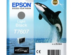 Epson T7607 - 26 ml - gr�svart - original - blister - bl�ckpatron - f�r SureColor P600, SC-P600