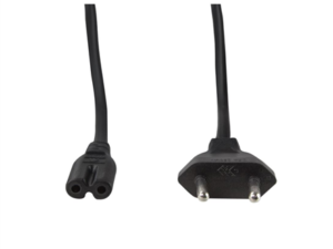 CABLU alimentare LOGILINK casetofon,  1.8m, intrare Euro plug, iesire C7, 10A, testat VDE, black, "CP092" (timbru verde 0.18 lei)