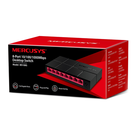 MERCUSYS DESKTOP SWITCH 8PORT10/100/1000 - Image 2