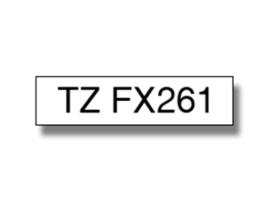 Brother Flexi-Tape P-Touch TZEFX261 - 35 mm - Black on White