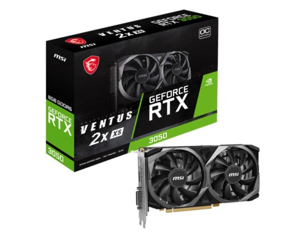 MSI GeForce RTX 3050 VENTUS 2X XS 8G OC - graphics card - GF RTX 3050 - 8 GB - Image 2