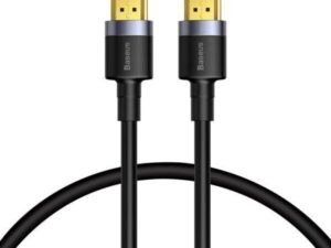 CABLU video Baseus Cafule, HDMI (T) la HDMI (T), rezolutie maxima 4K UHD (3840 x 2160) la 60 Hz, conectori auriti, 5m, negru "CADKLF-H01" (timbru verde 0.8 lei) - 6953156218215