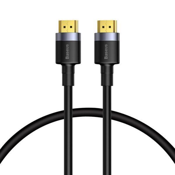 CABLU video Baseus Cafule, HDMI (T) la HDMI (T), rezolutie maxima 4K UHD (3840 x 2160) la 60 Hz, conectori auriti, 5m, negru "CADKLF-H01" (timbru verde 0.8 lei) - 6953156218215
