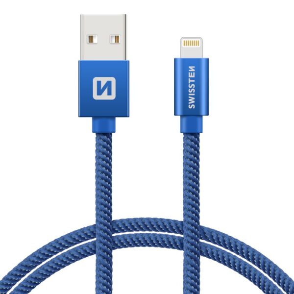 Swissten Textile Fast Charge 3A Lightning Data and Charging Cable 2m - Image 5
