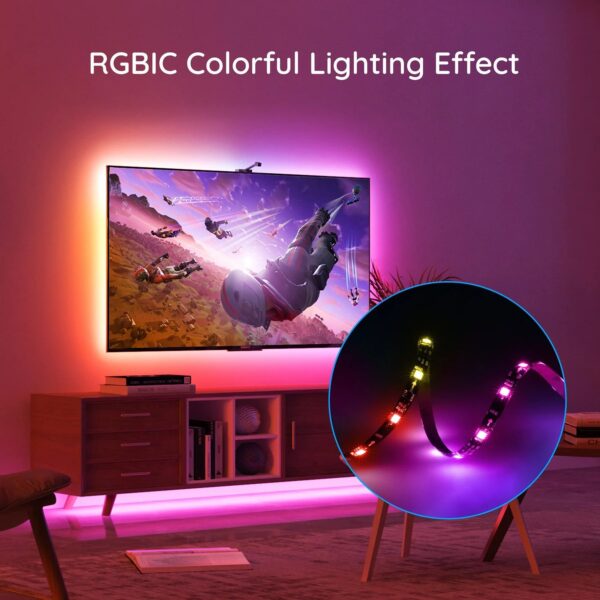 TV LED apgaismojums Govee H61993D2 Wi-Fi / Bluetooth / RGBIC - Image 6