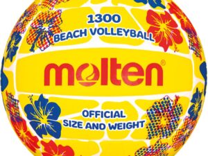 Beach volleyball MOLTEN V5B1300-FY, synth. leather size 5