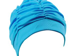 Swim cap BECO FABRIC 7600 66 PES turq. for adult