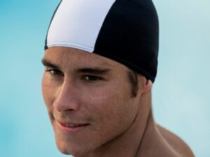 Fabric swimcap for men FASHY 3241 22 black/white