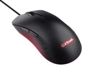 Trust GXT924 YBAR+/Herní/Optická/Pro praváky/25 600 DPI/Drátová USB/Černá