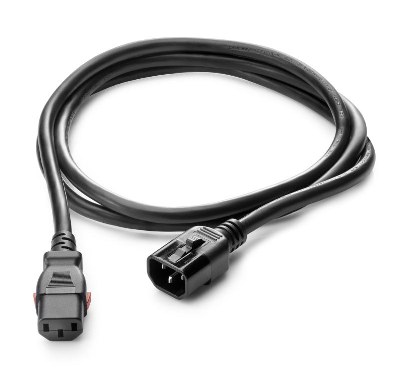 HPE - Str�mkabel - IEC 60320 C14 till power IEC 60320 C13 - AC 250 V - 10 A - 2 m - svart - V�rldsomsp�nnande (paket om 6)