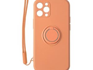 Mocco Pastel Ring Silicone Back Case for Xiaomi Redmi Note 9T Orange