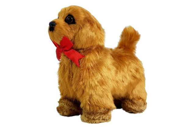Interactive Remote Controlled Dog Moves Barks Brown - Image 2