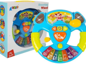 Interactive Steering Wheel For Babies Piano Sound Light