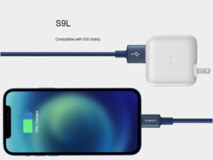 Orsen S9L USB A and Lightning 2.1A 1m black