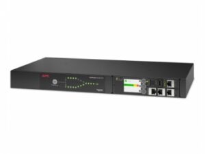 APC NetShelter - Omkopplare f�r automatisk �verf�ring (kan monteras i rack) - AC 207-253 V - 3700 VA - 1-fas - Ethernet 10/100/1000, USB - utg�ngskontakter: 9 - 1U - 2.44 m sladd - svart