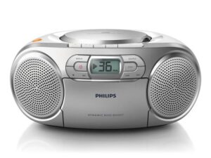 Akcija! PHILIPS CD magnetola ar kaseti, sudraba