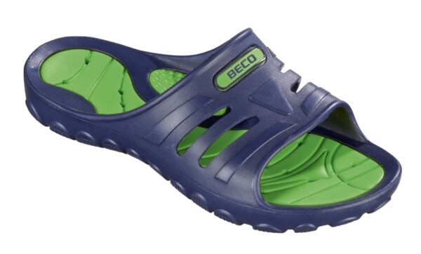 Slippers unisex BECO 90671 78 size 41 navy/green