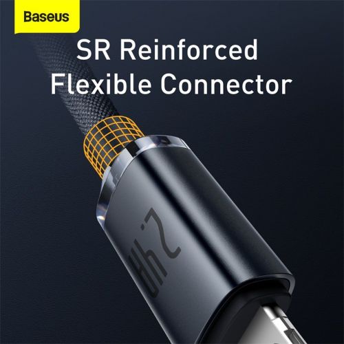 CABLU alimentare si date Baseus Crystal Shine, Fast Charging Data Cable pt. smartphone, USB la Lightning Iphone 2.4A, 1.2m, negru "CAJY000001" (timbru verde 0.18 lei) - 6932172602680 - Image 14