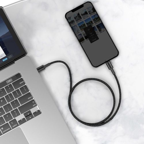 CABLU alimentare si date Baseus High Density Braided, Fast Charging Data Cable pt. smartphone, USB Type-C la Lightning PD 20W, braided, 2m, negru "CATLGD-A01" (timbru verde 0.18 lei) - 6953156231948 - Image 14