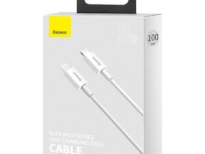 CABLU alimentare si date Baseus Superior, Fast Charging Data Cable pt. smartphone, USB Type-C la Lightning Iphone PD 20W, 1m, alb "CATLYS-A02" (timbru verde 0.08 lei) - 6953156205314
