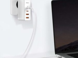 Baseus Travel Charger GaN2 Pro Quick wall charger C+C+U+U, PD 3.0, QC 4.0+, 100W EU White (CCGAN2P-L02)