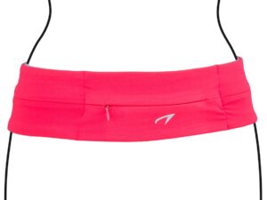 Sports Belt AVENTO 21PR M Fluorescent pink/Black/Silver