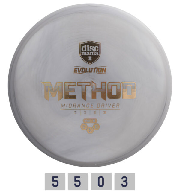 Discgolf DISCMANIA Midrange Driver HARD EXO METHOD Evolution Grey 5/5/0/3 - Image 2